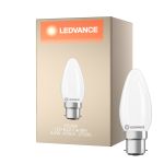 Ledvance Classic LED B22 Kerze Matt 3.4W 470lm - 827 Extra Warmweiß | Ersatz Für 40W