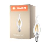 Ledvance Classic LED E14 Kerze Fadenlampe Klar 3.4W 470lm - 827 Extra Warmweiß | Ersatz Für 40W