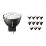 Mehrfachpackung 12x Philips Master LED Spot GU4 MR11 3.5W 200lm 24D - 827 Extra Warmweiß | Ersatz für 20W