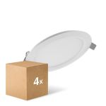 Mehrfachpackung 4x Ledvance LED Downlight Comfort DN105 6W 420lm 120D - 830 Warmweiß | 118mm 