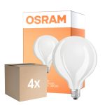 Mehrfachpackung 4x Osram Classic LED E27 Globe Fadenlampe Matt 17W 2452lm - 840 Kaltweiß | Ersatz Für 150W