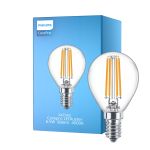 Philips Corepro LED Lustre E14 Kugel Fadenlampe Klar 6.5W 806lm - 840 Kaltweiß | Ersatz für 60W