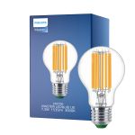 Philips MASTER LED Glühbirne Ultra Efficient E27 Birne Klar 7.3W 1535lm - 830 Warmweiß | Ersatz für 100W