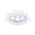 Noxion LED Schwenkbar Slim Spot Weiß Rund 6W 520lm 60D - 927 Extra Warmweiß | 85mm - IP54 - Dimmbar - Höchste Farbwiedergabe