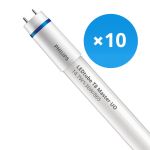 Mehrfachpackung 10x Philips LED Röhre T8 MASTER (EM/Mains) Ultra Output 14.7W 2500lm - 865 Tageslichtweiß | 120cm - Ersatz für 36W