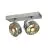 SLV Kalu Spot Aluminium Grau Rund | Geeignet für 2x GU10 (AR111) 