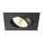 SLV New Tria 68 Spot Aluminium Schwarz Quadrat 8.3W 750lm 38D - 930 Warmweiß | Ausschnitt 68mm - Höchste Farbwiedergabe - Dimmbar 