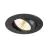 SLV New Tria 68 Spot Aluminium Schwarz Rund 8.3W 750lm 38D - 930 Warmweiß | Ausschnitt 68mm -  Höchste Farbwiedergabe - Dimmbar 