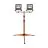 Ledvance LED-Scheinwerfer Baustrahler Tripod Dunkel Grau 2X50W 9000lm 120D - 840 Kaltweiß | IP65 - Symmetrisch