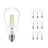 Mehrfachpackung 10x Philips klassisch LEDbulb E27 Edison 7W 827 Klar | Ersatz für 60W
