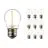 Mehrfachpackung 10x Noxion Lucent LED E27 Kugel Fadenlampe Klar 1.4W 136LM - 827 Extra Warmweiß | Ersatz für 15W