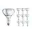 Mehrfachpackung 10x Philips BR125 IR 250W E27 230-250V Klar