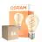 Mehrfachpackung 6x Osram Vintage 1906 LED Classic Slim E27 Birne Fadenlampe Gold 8W 806lm - 922 Extra Warmweiß | Höchste Farbwiedergabe - Dimmbar - Ersatz Für 60W