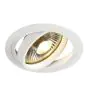 SLV New Tria 1 Spot Aluminium Weiß Rund | Ausschnitt 150mm - Geeignet für 1x GU10 (AR111) 