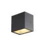 SLV Sitra S Wandleuchte Aluminium Grau 6.2W 620lm - 830-840 CCT | Außenbeleuchtung - IP44