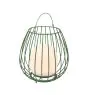 Nordlux Tischlampe Jim To-Go Portable Akku Metall Grün 3W 300lm - 827 Extra Warmweiß | 3-Stufen Dimmbar 