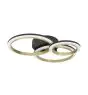 Eglo Deckenleuchte Calliera Stahl Schwarz Gold 20W 2500lm - 840 Kaltweiß | IP20 - Dimmbar 