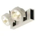SLV Kalu Doppelt Wand und Deckenleuchte Aluminium Weiß 31W 2000lm - 830 Warmweiß | Dimmbar 