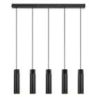 Nordlux Tilo Pendelleuchte Metall Schwarz | Geeignet für 5x GU10