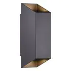 Nordlux Nico Wandleuchte Aluminium Schwarz Up & Down | IP54 - Geeignet für 2x GU10