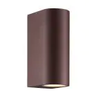 Nordlux Dion Wandleuchte Aluminium Rostig Up & Down | Geeignet für 2x GU10