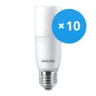 Mehrfachpackung 10x Philips CorePro LED Stick E27 9.5W 830 Matt | Warmweiß - Ersatz für 68W
