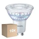 Mehrfachpackung 10x Philips MASTER Value LED-Spot GU10 PAR16 5.5W 575lm 36D - 927 Extra Warmweiß | Höchste Farbwiedergabe - Dimmbar - Ersatz Für 80W