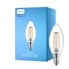 Philips Corepro LED Kerze E14 Fadenlampe Klar 4.3W 470lm - 840 Kaltweiß | Ersatz für 40W