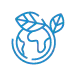 Symbol Erde blau