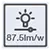 lm/w-Logo auf der Verpackung einer LED